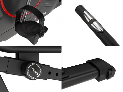 Горизонтальный велотренажер UNIXFIT BR-390 - 12